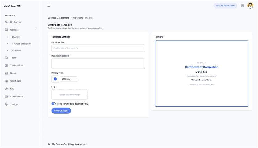 Key Functionality