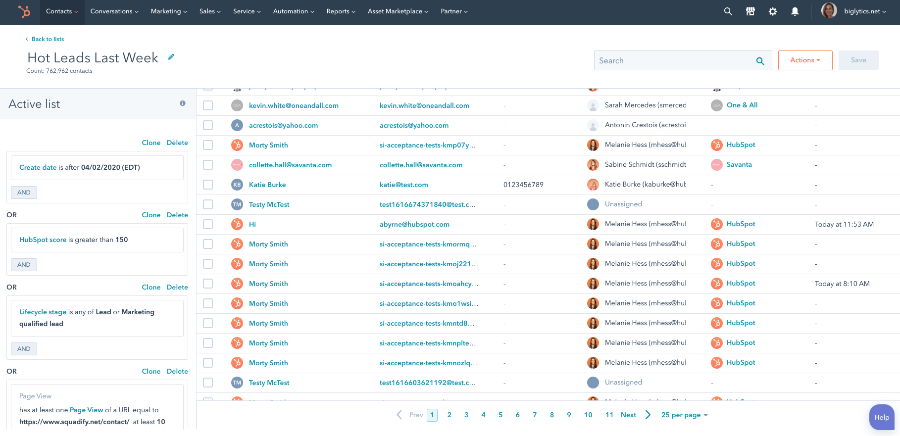 hubspot crm tsrjx